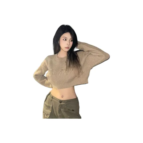 ЮЙЧЖАОЛИНЬ Кофейный Коричневый Женский Трикотаж