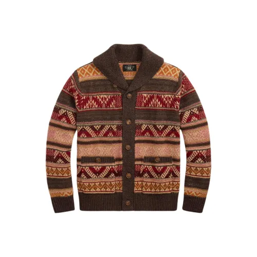 Double RL Коричневый Мужской Свитеры