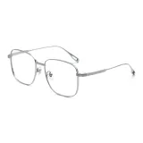 Серебряный + защита от синего света, 0 диоптрий, меняющий цвет [серый, коричневый, синий, фиолетовый, розовый, оранжевый] Записка, цвет