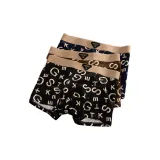 Темно-синий, синий, кофейный, черный, 3 упаковки, 100% хлопок