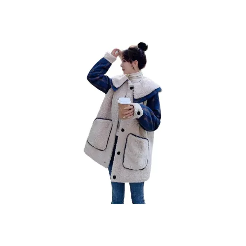 GIUHF Плюшевое пальто женское пуховики