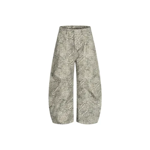 STRANGER LAB Леопардовый принт Унисекс Джинсы