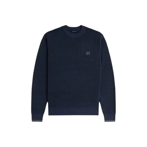 FRED PERRY Синий Мужской Трикотаж