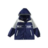 Темно-синий синий пальто с подкладкой