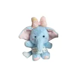 Розовый бант + горошек, внутренний (синий слон)