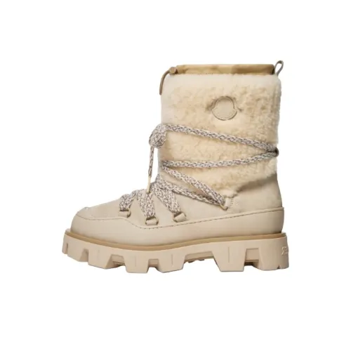 Moncler PEAK AprèS Короткие Сноубутсы Женские Бежевые