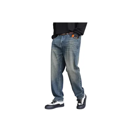 ZHANDASHUAI Blue Unisex Jeans ZHANDASHUAI Синий Унисекс Джинсы