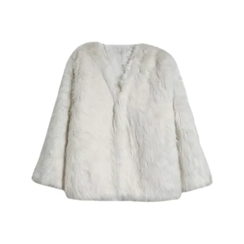 ZEKIKO STUDIO Белый Женские Меховые изделия