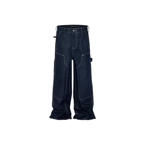 UPWARD LAB Темно-синий Унисекс Джинсы