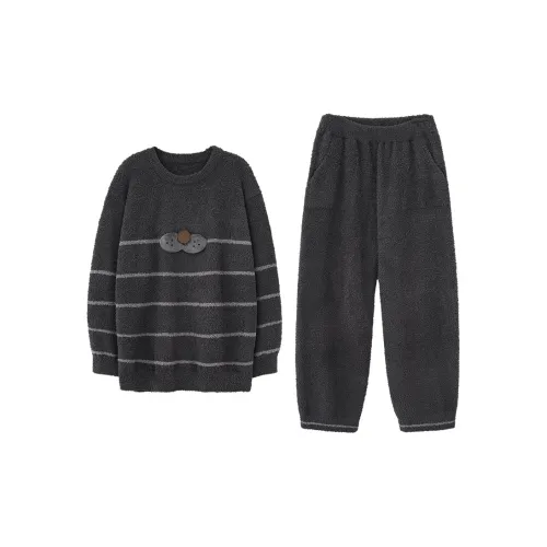 MIOJUER Dark Gray Men's Pajama Sets MIOJUER Темно-серый Мужские Пижамные Комплекты