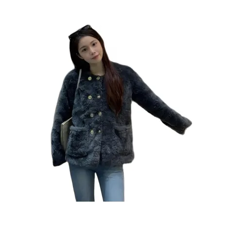 BONAS Серый Синий Женский Пуховик