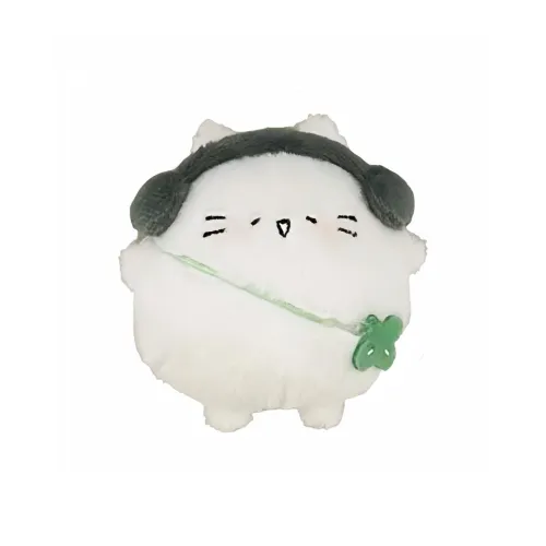 CHUNTUSHU Puff Кошка Four Leaf Clover Милый Котенок Яйцо Super Cute Брелок Украшение Плюшевый Подвеска 10 см Высота