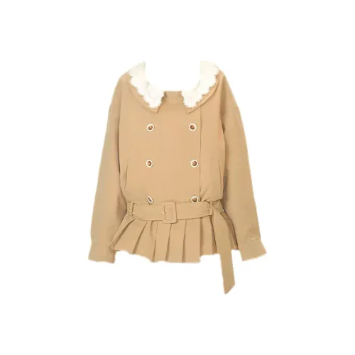 MA JOURNEE Хаки Женская тренч-куртка