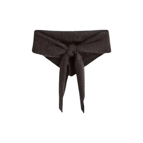 COS Кашемир Вязаные Шарфы Женские Темно-Коричневый