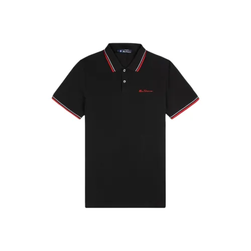 BEN SHERMAN Мужская черная поло