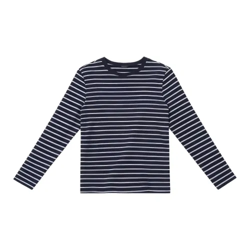 THREEGUN Многоцветные полосы Круглый вырез Мужской Базовый слой Мужской