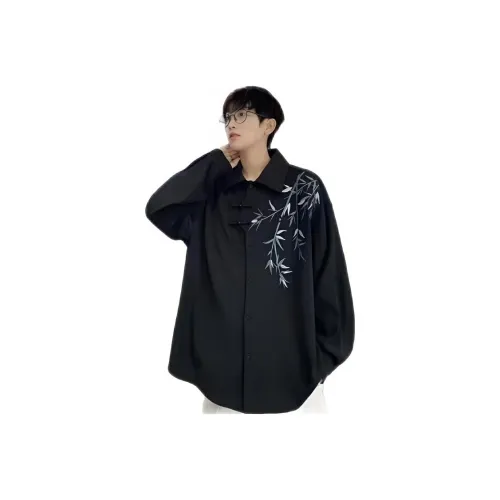 ENPofficial Длинный рукав рубашка пальто мужской