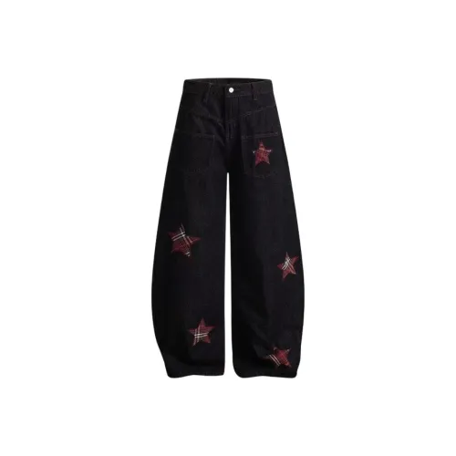 KAIZZGAO Черные Мужские Джинсы