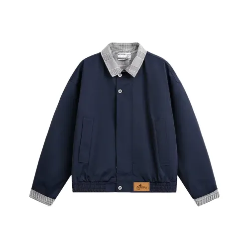 PAINT STAIN Темно-синий Унисекс Куртки