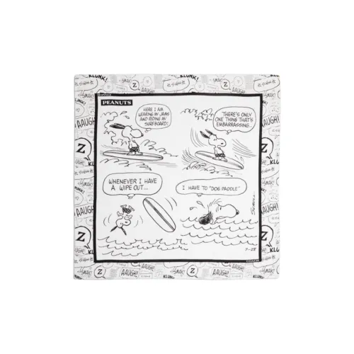 COACH Шарфы из шелка Тутовый женские мел белый черный