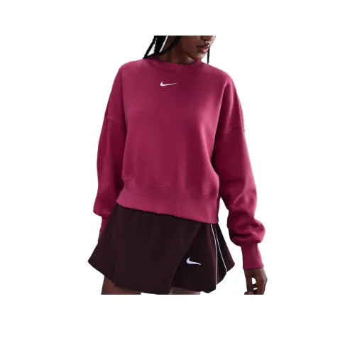 Nike Clothing Розовый Красный Женский Свитшот