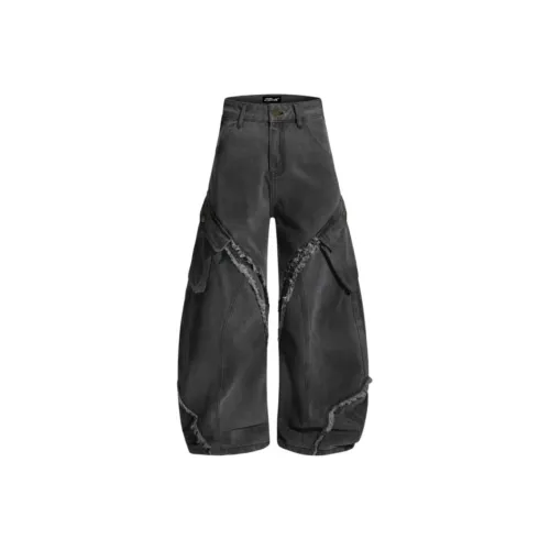 WELTER EXPERIMENT Черный Серый Цвет Унисекс Джинсы