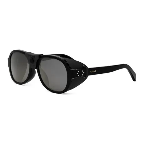 CELINE Пластик Нерегулярная форма Солнцезащитные очки Мужской Черный