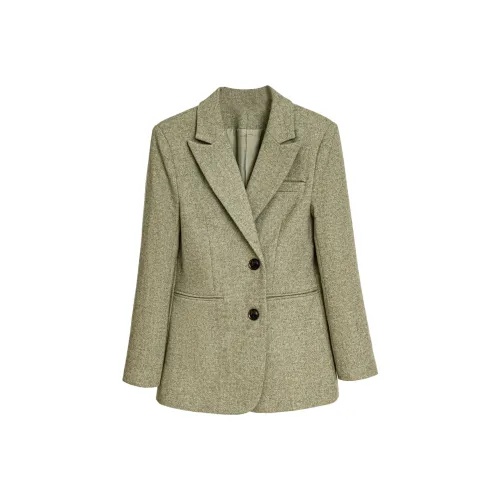 DonnaZilan Элегантный Бизнес Костюм Топ Женские Свободный крой Intellectual Минималистский стиль Однобортный Костюм