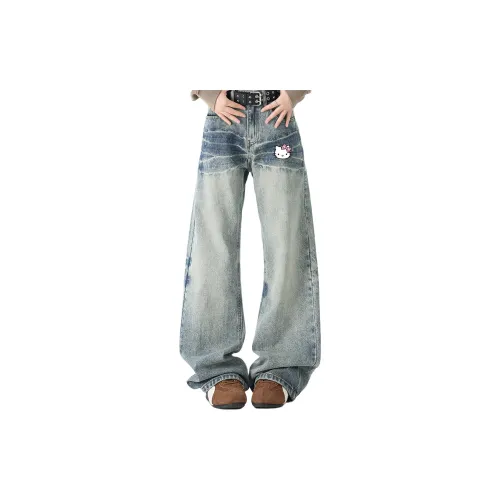 Sanrio x Hello Kitty Джинсы Унисекс