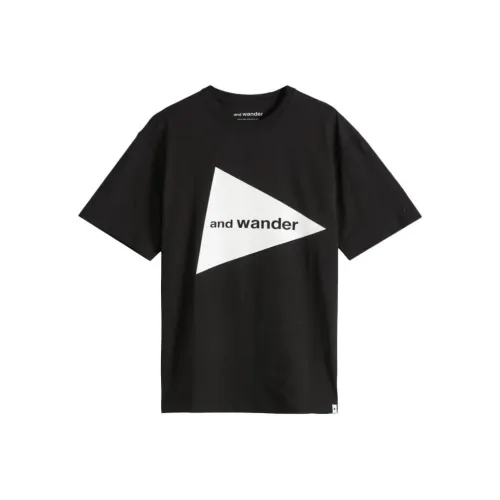 And Wander Мужская черная футболка