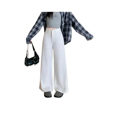 PZHK Белый Женские Джинсы