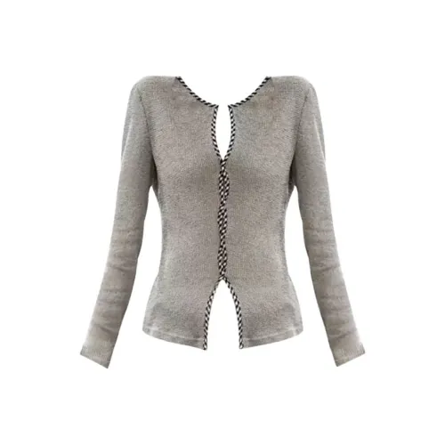 KYKW Серый Кофейный Женские T-рубашки