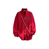 Красный кардиган