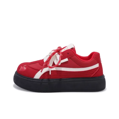 Miss Zhang Износостойкие Легкие Низкие Кроссовки для скейтбординга Женские Красные
