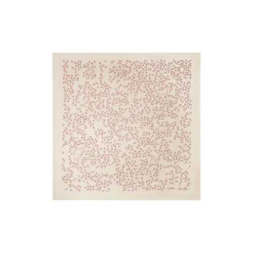 LOUIS VUITTON Тутовый шелк Палантины Женские Абрикос