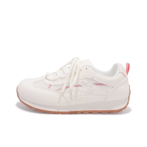 Miss Zhang Износостойкий противоскользящий низкий топ повседневная обувь Женская Белая Розовая