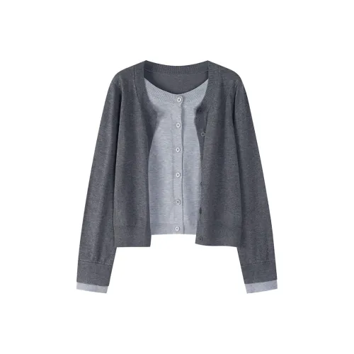 ABBY GODDESS Осенний трикотаж женский серый