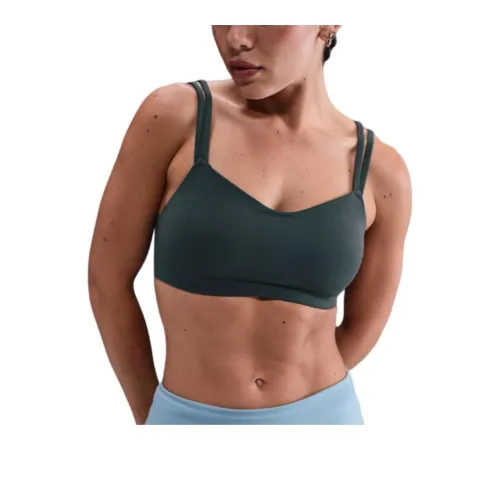 Nike Clothing Темно-зеленый Женский Бюстгальтер