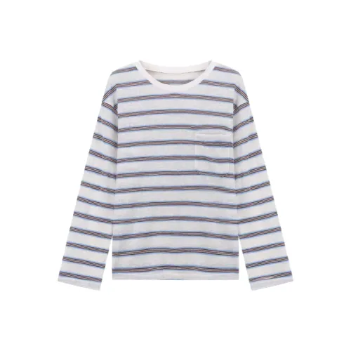 Wang Leshi Светло-синие Женские T-рубашки