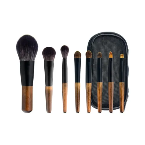 Geanno Мини Переносная кисть для макияжа Наборы Мягкий Натуральный мех Тени для век Щетка Полный комплект Кисть для макияжа Детали