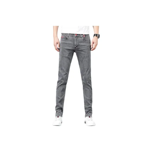 SLLAVIF Gray Men's Casual Pants SLLAVIF Серый Мужские Повседневные Брюки