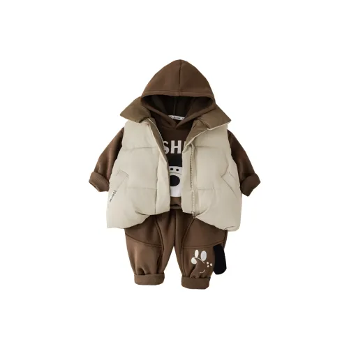 ZHIO Повседневная спортивная одежда Осенний Зимний комплект из 3 предметов для детей