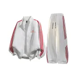 Бело-серый вереск + Бело-серый с красными полосами K