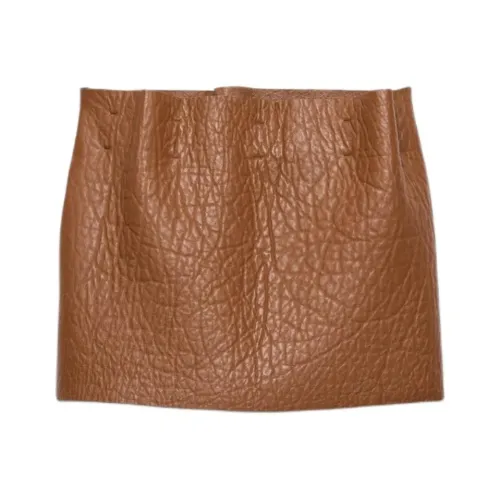 PRADA Кожаные короткие юбки Женские