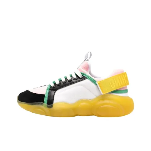 MOSCHINO Низкий топ Повседневная обувь Женская Розовый Желтый Черный