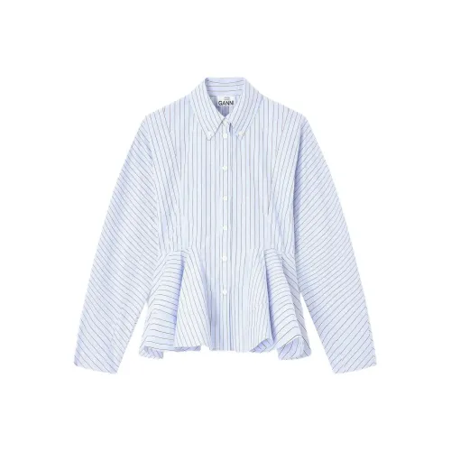 GANNI Светло-синие женские рубашки