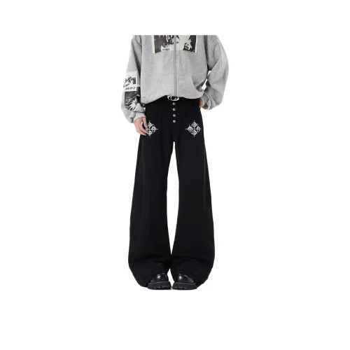 WELTER EXPERIMENT Черные Унисекс Джинсы