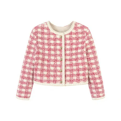 VKXOW Фуксия Женские Бархатные Куртки