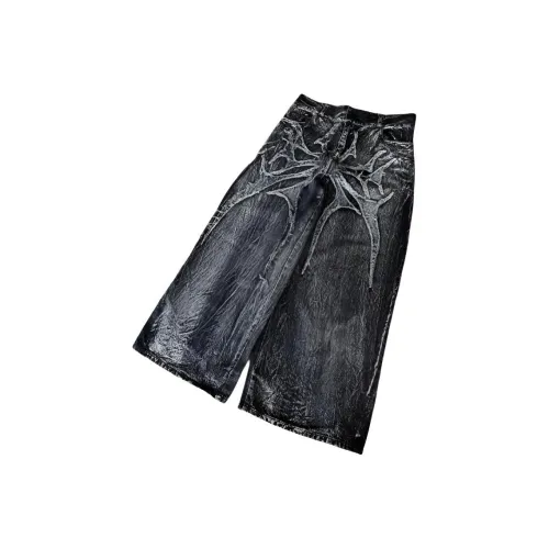 MARTHENAUT Черные Унисекс Джинсы