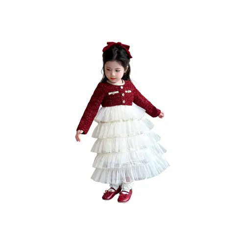 Rindu Red Kids Dresses Rindu Красные Детские Платья